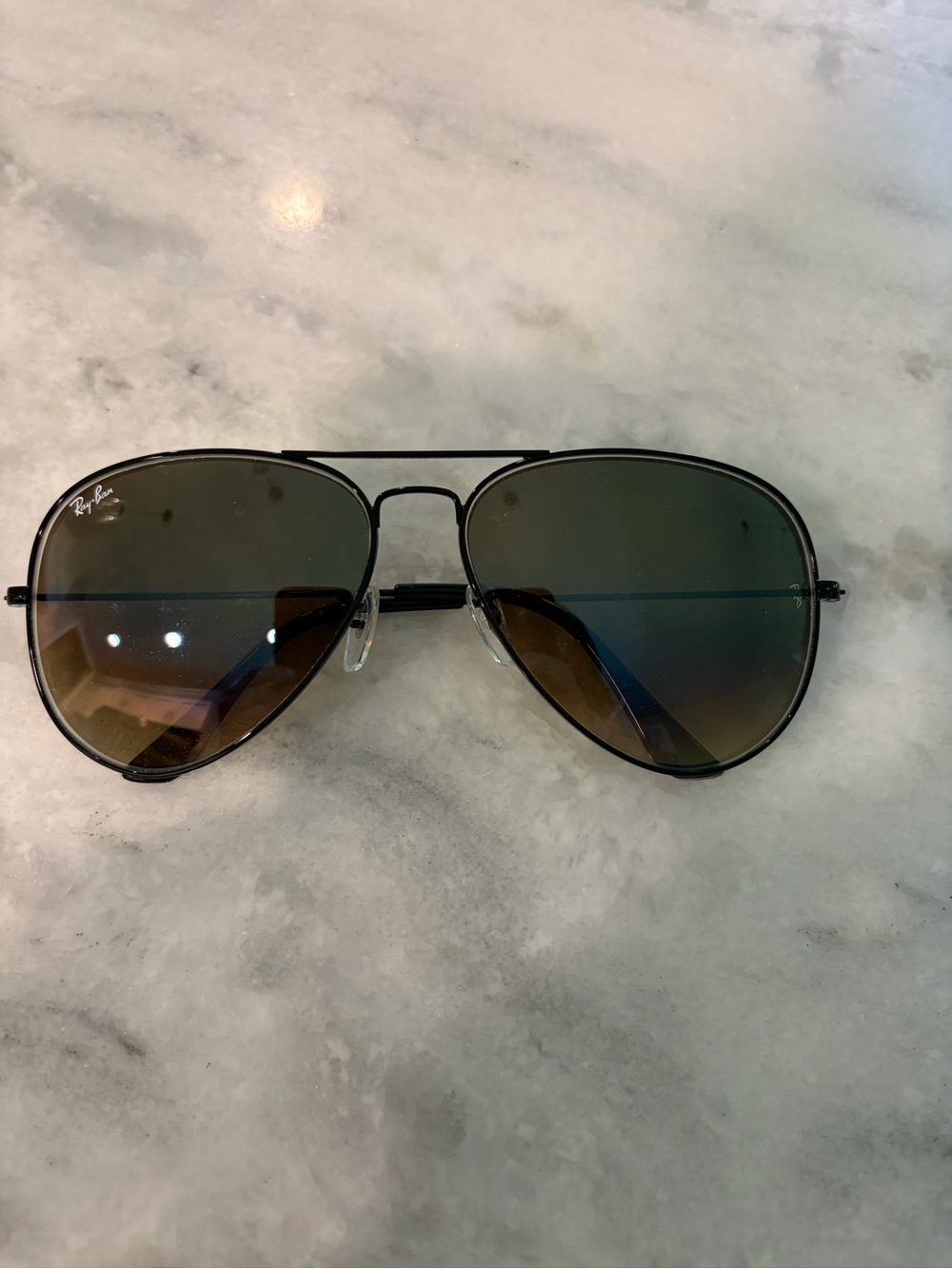 Ray-Ban Men’s Aviator Sunglasses - Brown frame with brown Lenses